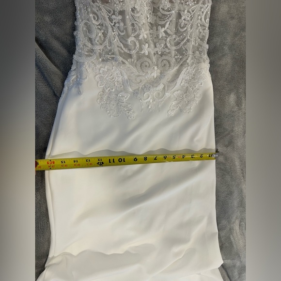 Maggie Sotterro 20rk 714✨New sz4- Brand New!🤍Fitted w/Bustle Underneath-nostrap - Picture 16 of 17